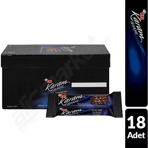 Eti Karam Gurme Bitter Çikolatalı Gofret 18 x 50 G - 2