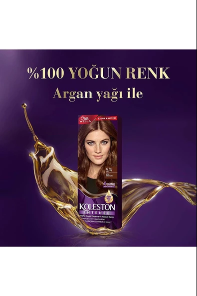 Koleston Intense Saç Boyası 5/4 Açık Kestane - Salon Kalitesi - 2