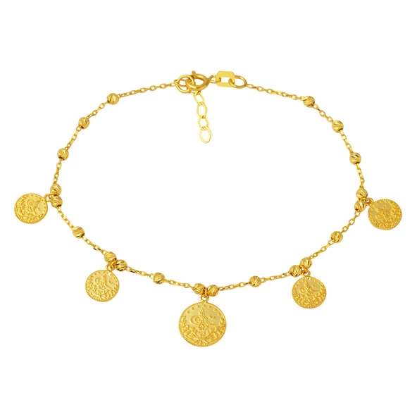 14 Ayar Tuğralı Dorika Altın Bileklik ürün görseli 1