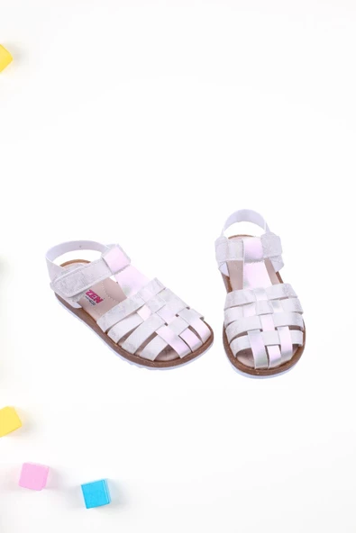 Papuç Sepeti Arzen-2881 Kız Çocuk Ortopedik Sandalet Ayakkabı - 3