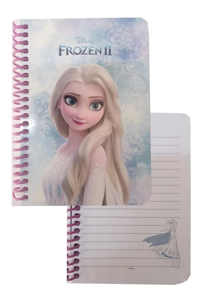 Not Defteri Frozen Elsa 11x15 cm 1 Adet 80 Yaprak Çizgili Lisanslı Orjinal Frozen Öğrenci Not Defteri - 2
