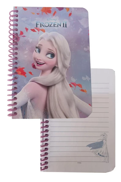 Not Defteri Frozen Elsa 11x15 cm 1 Adet 80 Yaprak Çizgili Lisanslı Orjinal Frozen Öğrenci Not Defteri - 4