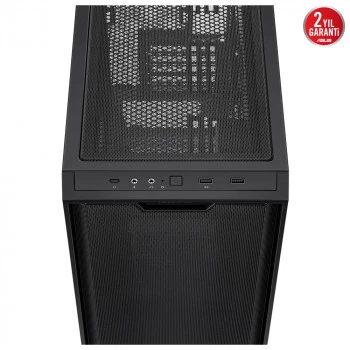 ASUS A21 TEMPERLI CAM USB 3.0 MATX MESH SIYAH MIDT - 5