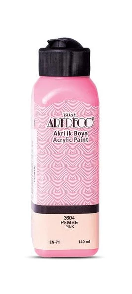 Artdeco Akrilik Boya 140 ml. 3604 PEMBE