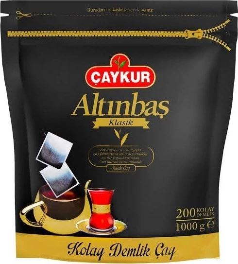 Çaykur Altınbaş Klasik Siyah Demlik Poşet Çay 200lü x 5 gr 6 Paket - 5