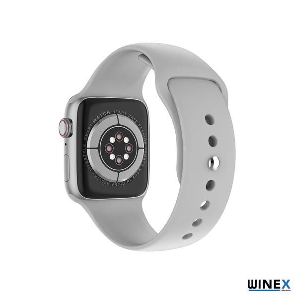 Winex Watch 8 Series FullSecreen Android İos Uyumlu Akıllı Saat Gümüş - 3