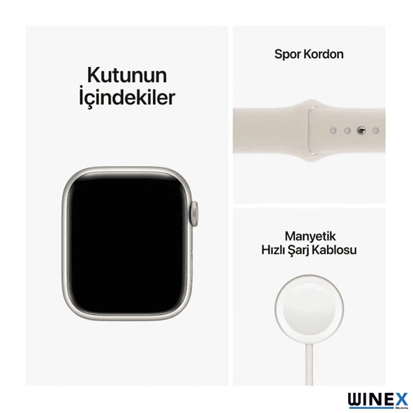 Winex Watch 8 Series FullSecreen Android İos Uyumlu Akıllı Saat Gümüş - 5