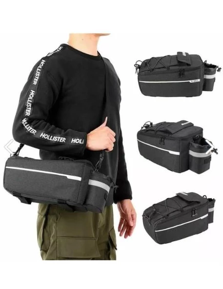 Matara Hazneli 6 Litre Bisiklet Bagaj Tur Çantası umaş Bisiklet Bagaj üstü çanta - 4