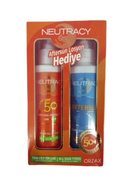 Neutracy Güneş Koruyucu Set Tüm Ciltler İçin (Güneş Losyonu SPF50 150 ml - Aftersun Losyon 150 ml)