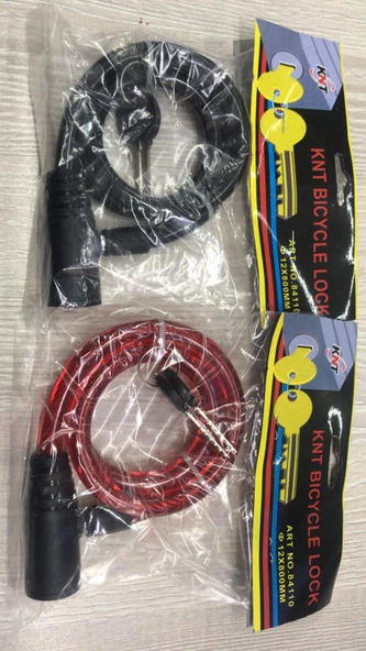KNT 12 MM 80 CM ANAHTARLI KİLİT 3 FARKLI RENK SEÇENEKLİ - 2