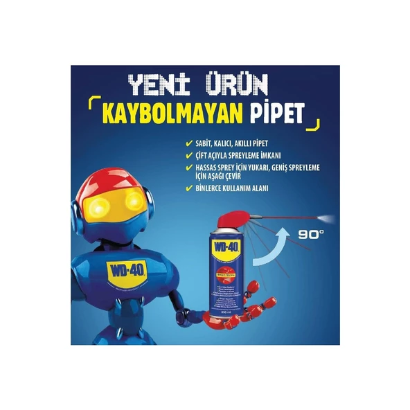 Wd 40 Akıllı Pipet Pas Sökücü Yağlayıcı 350 ml Silah Makine - 4