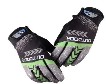 Outdoor Mtb Mevsimlik Tam Parmak Bisiklet Eldiveni Large Rüzgar Geçirmez Eldiven - 3