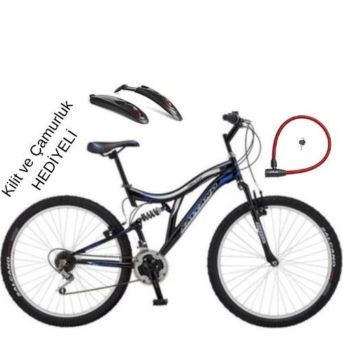 Salcano Hector 26 Jant Çift Amortisörlü Dağ Bisikleti Kilit ve Çamurluk Hediyeli - 5