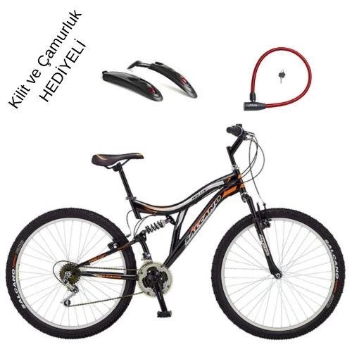 Salcano Hector 26 Jant Çift Amortisörlü Dağ Bisikleti Kilit ve Çamurluk Hediyeli - 2