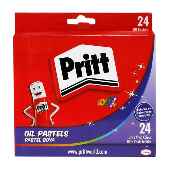 Pritt Pastel Boya 24 Renk Karton Kutu