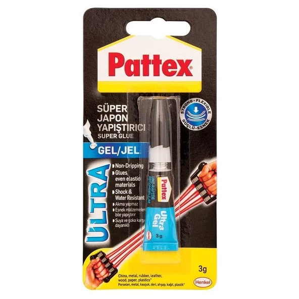 Pattex Ultra Gel Süper Japon Yapıştırıcı 3 gr