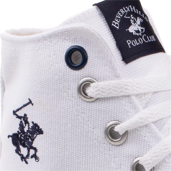 Polo Club Beyaz Unisex Uzun Keten Spor Ayakkabı - Resim 5