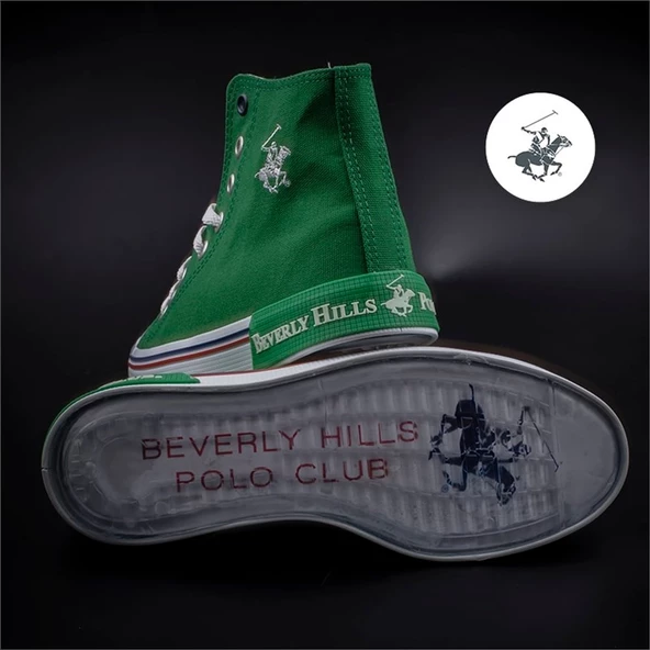 Polo Club Yeşil Unisex Uzun Keten Spor Ayakkabı - 7
