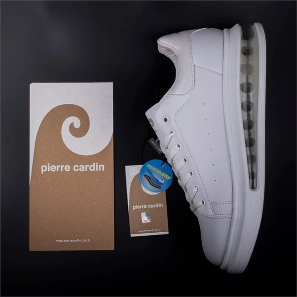 Pierre Cardin Beyaz Marc Air Unisex Siyah Sneaker - Resim 7