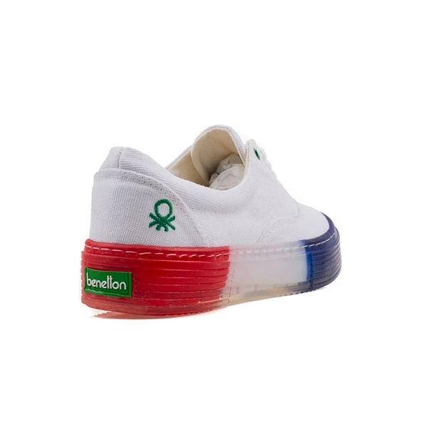 Benetton Kırmızı Kadın Renkli Taban Kot Ayakkabı BN-30696 - 4