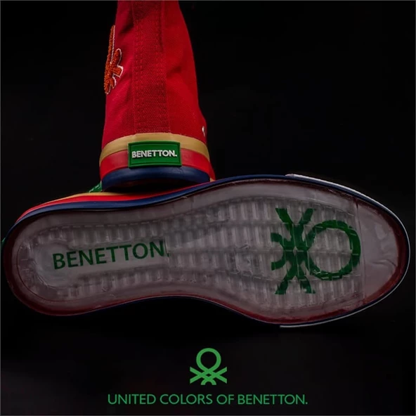 Benetton Kırmızı Kadın Uzun Spor Ayakkabı BN-30189 - 8