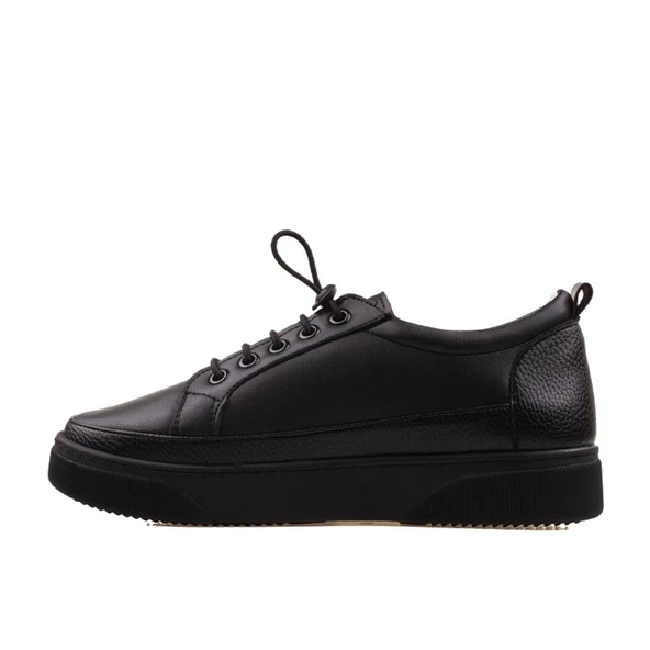 Benetton Siyah Yumuşak Deri Kadın Sneaker BN 30366 - 3