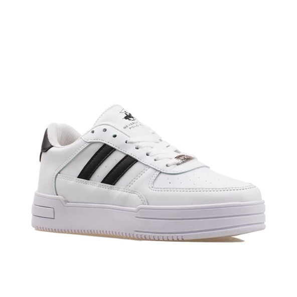 Polo Club Beyaz-Siyah Wow Unisex Düz Sneaker - 2