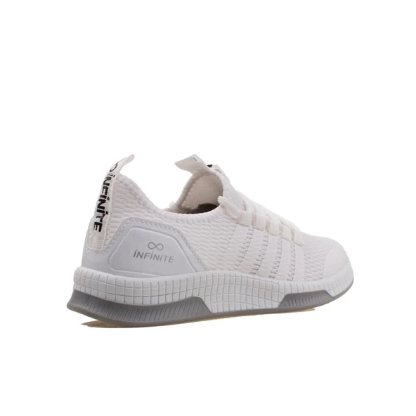 M2S Beyaz Esnek Rahat Kullanımlık İnfi Unisex Spor Ayakkabı - Resim 4