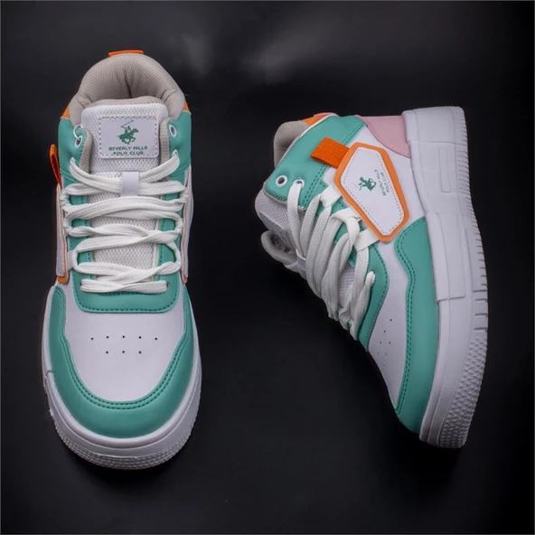 Polo Club Su Yeşili Unisex Uzun Boğaz Hafif Sneaker PO 30108 - 5