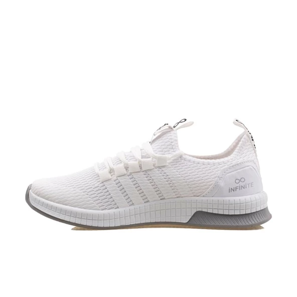 M2S Beyaz Esnek Rahat Kullanımlık İnfi Unisex Spor Ayakkabı - Resim 3