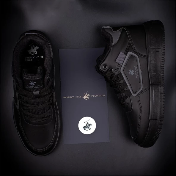Polo Club Siyah Unisex Uzun Boğaz Hafif Sneaker PO 30108 - 6