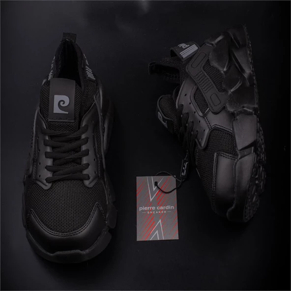 Pierre Cardin Siyah Kessy Hafif Unisex Spor Ayakkabı - 6