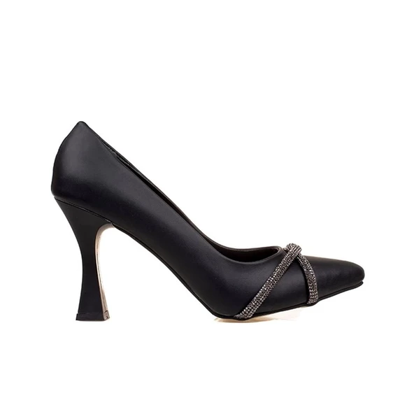 M2S Siyah Soso Kadın Klasik Ayakkabı - Resim 2