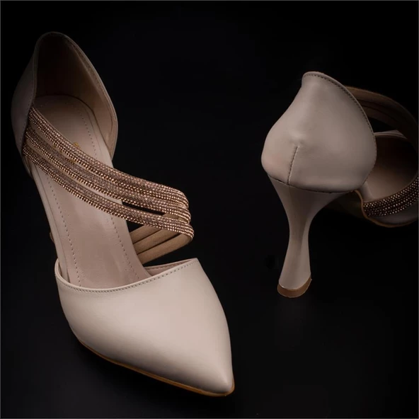 M2S Krem Tove Klasik Ayakkabı - Resim 8