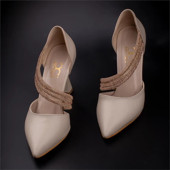 M2S Krem Tove Klasik Ayakkabı - Resim 6