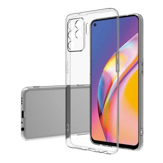 Oppo Reno 5 Lite 2.0 MM Korumalı Şeffaf Silikon Kılıf