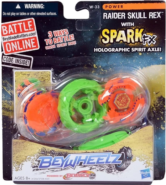 Hasbro Beyblade Beywheelz W-33 Raider Skull Rex Hasbro Orjinal Ürün