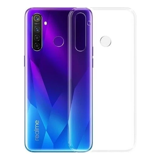 Oppo Realme 5 Pro 2.0 MM Korumalı Şeffaf Silikon Kılıf