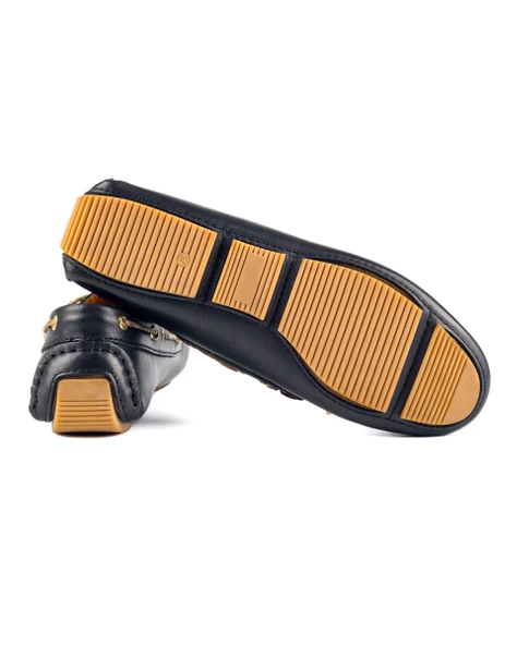 Minos Kadın Siyah Hakiki Deri Loafer Ayakkabı - Resim 3