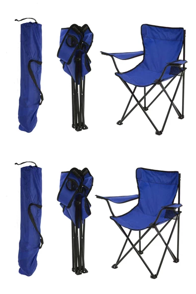 Exent 2 adet Rejisör ve 50x70 Kamp Masası SET-Lacivert--Kamp, Piknik masa sandalye seti 2+1 - 3