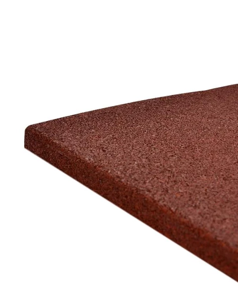 Kauçuk Zemin Kaplama 40x40x2cm 6 Adet TSE Belgeli Kırmızı - 2