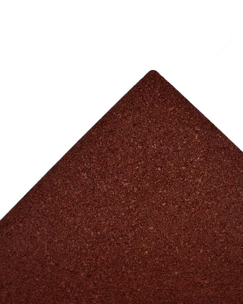 Kauçuk Zemin Kaplama 40x40x2cm 6 Adet TSE Belgeli Kırmızı - 3