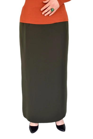 Kadın Uzun Kalem Etek Kapalı Yırtmaç-2019 BGL-ST02973 - Resim 11