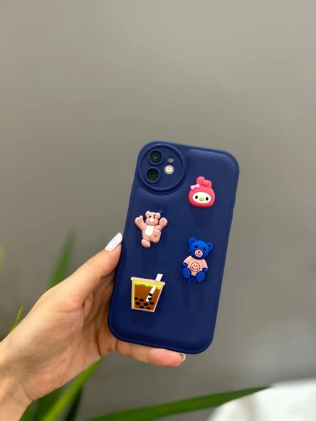 Iphone 11 Uyumlu Sevimli Ayıcıklı Puf Kılıf - 2