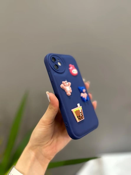 Iphone 11 Uyumlu Sevimli Ayıcıklı Puf Kılıf - 3