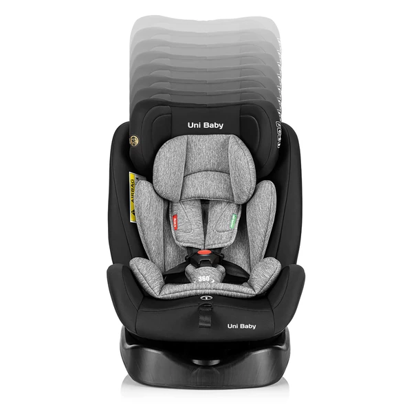 Uni Baby GoldenFix 0-36 kg 360 ° Dönebilen  Top Tether'lı İsofix'li Oto Koltuğu - 5