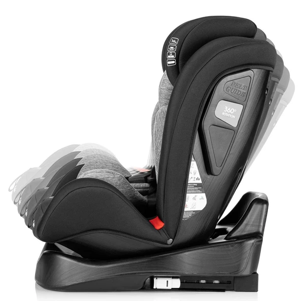 Uni Baby GoldenFix 0-36 kg 360 ° Dönebilen  Top Tether'lı İsofix'li Oto Koltuğu - 6