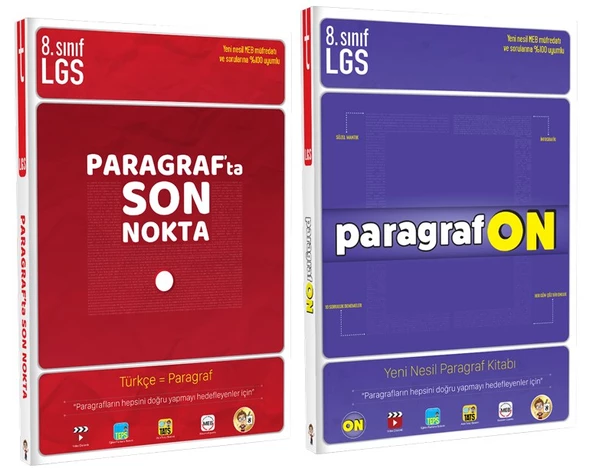 ParagrafON + Paragrafta Son Nokta LGS Paragraf Soru Bankası - Tonguç Akademi