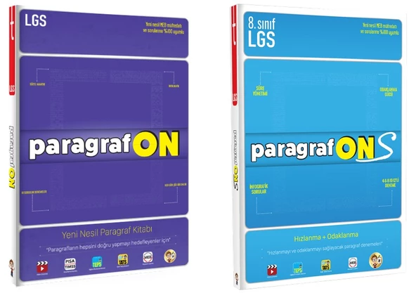 ParagrafON + ParagrafONS - 5,6,7. Sınıf ve LGS Paragraf Soru Bankası - Tonguç Akademi