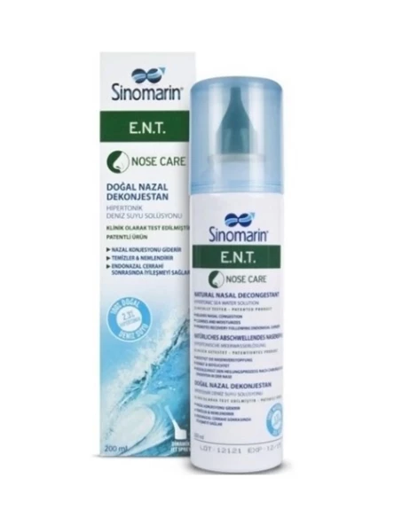 Sinomarin E.N.T. Deniz Suyu Burun Spreyi 200 ml